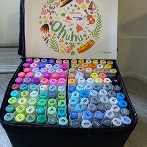 Ohuhu Honolulu Markers (120 Colors-Brush and Fine Tip)